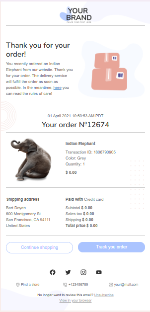 Email Template Design 4